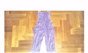 92  Cuki világos lila szivecskés plüss kantáros nadrág naci  - kép 10