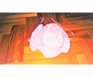 2 évesre 52 cm tüneményes csillogó köves hímzett virágos kalap sapka sapi - kép 4