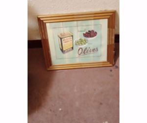 Martin Wiscombe tervezésű olívabogyós falikép  9000ft óbuda  személyesen óbudán lakcimemen vagy előr