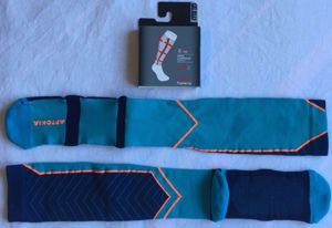 decathlon kalenji aptonia kompressziós zokni 43-46 lábra 3-as (legnagyobb) kék  - kép 2