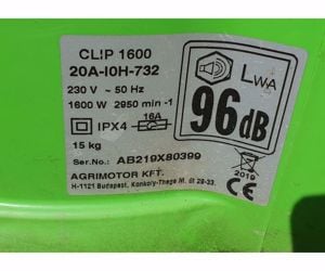 Agrimotor Clip 1600 fűnyíró kosár eladó - kép 2