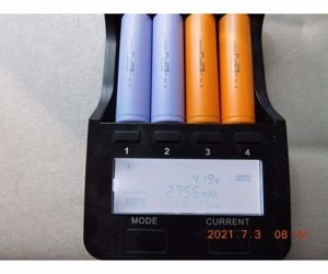 Motoma 18650 2500 mAh 5C litium-ion akku, 2756 mAh valós kapacitással eladó - kép 2