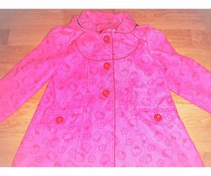 98/104 George Hello Kitty cuki kapucnis bélelt szövet átmeneti kabát kabi  - kép 5