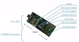 stm8s Discovery Evaluation Board - kép 2