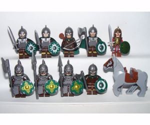 Lego Gyűrűk Ura Hobbit Rohin katonák 10 Rohani katona ló + Theoden király - kép 4