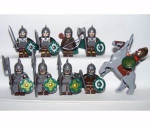 Lego Gyűrűk Ura Hobbit Rohin katonák 10 Rohani katona ló + Theoden király - kép 3