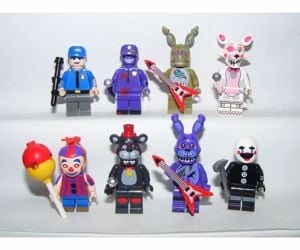 Lego fnaf Five Nights at Freddy's figurák Puppet Purple Man Spincraft Foxy Freddy új - kép 5