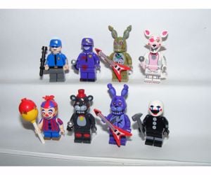 Lego fnaf Five Nights at Freddy's figurák Puppet Purple Man Spincraft Foxy Freddy új - kép 4