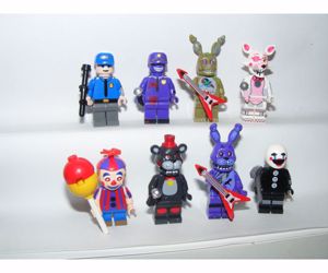 Lego fnaf Five Nights at Freddy's figurák Puppet Purple Man Spincraft Foxy Freddy új - kép 3