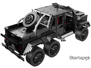 Lego komp. Technic Mercedes amg 6x6 Offroader Jeep Terepjáró 3300db 22x48x20cm LEPIN ÚJ! - kép 6