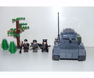 Lego 2. Világháborús Német Panzer ii. Luchs / Lynx vk 13.03 tank 500db új - kép 2