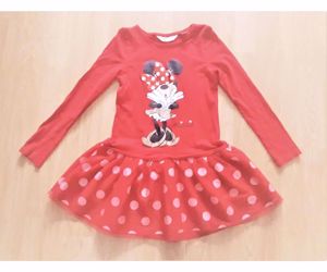 122/128 Újszerű 1kéz H&M cuki Disney Minnie egeres tüllszoknyás ruha   - kép 2