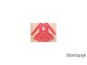 122/128 Újszerű 1kéz H&M cuki Disney Minnie egeres tüllszoknyás ruha   - kép 4