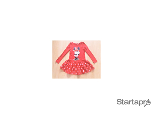 122/128 Újszerű 1kéz H&M cuki Disney Minnie egeres tüllszoknyás ruha   - kép 10