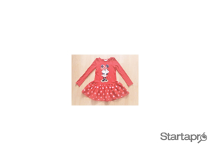 122/128 Újszerű 1kéz H&M cuki Disney Minnie egeres tüllszoknyás ruha   - kép 9