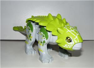 Lego Jurassic World dinoszaurusz figura dínó Nagy Zöld Ankylosaurus 27cm + hangszóró - kép 8