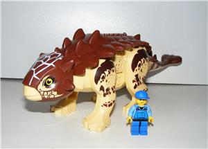 Lego Jurassic World dinoszaurusz figura dínó Nagy Barna Ankylosaurus 27cm + hangszóró - kép 7