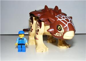 Lego Jurassic World dinoszaurusz figura dínó Nagy Barna Ankylosaurus 27cm + hangszóró - kép 10