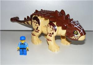 Lego Jurassic World dinoszaurusz figura dínó Nagy Barna Ankylosaurus 27cm + hangszóró - kép 2