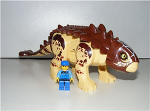 Lego Jurassic World dinoszaurusz figura dínó Nagy Barna Ankylosaurus 27cm + hangszóró - kép 9