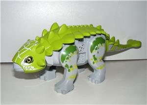 Lego Jurassic World dinoszaurusz figura dínó Nagy Zöld Ankylosaurus 27cm + hangszóró - kép 4