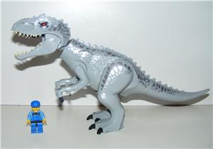 Lego Jurassic World dinoszaurusz figura dínó Nagy szürke 30cm Indominus Rex 2021 - kép 2