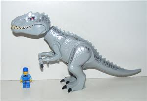 Lego Jurassic World dinoszaurusz figura dínó Nagy szürke 30cm Indominus Rex 2021 - kép 4