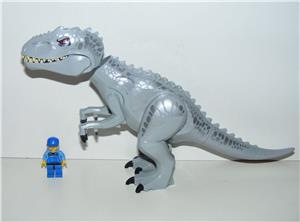 Lego Jurassic World dinoszaurusz figura dínó Nagy szürke 30cm Indominus Rex 2021 - kép 3