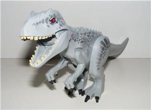 Lego Jurassic World dinoszaurusz figura dínó Nagy szürke 30cm Indominus Rex 2021 - kép 7