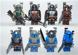 Lego Star Wars Mandaloriai figurák Pre Vizsla Boba Jango Fett 2020 új - kép 2