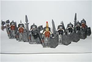 Lego Gyűrűk Ura Hobbit Thorin király + Törp katonák 8db Páncélos figura új - kép 7