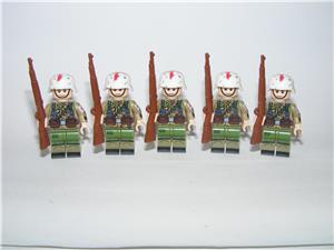 Lego 2. Világháborús katonák Orvos Medic Felcser 5db figura ÚJ - kép 5