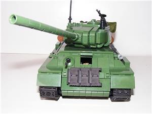 Lego 2. Világháborús Orosz T-34 T34 Tank 1110db 13x35x14cm 6katona új - kép 5