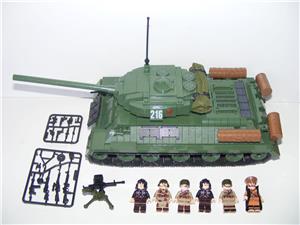 Lego 2. Világháborús Orosz T-34 T34 Tank 1110db 13x35x14cm 6katona új - kép 2