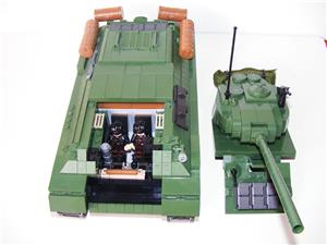 Lego 2. Világháborús Orosz T-34 T34 Tank 1110db 13x35x14cm 6katona új - kép 7