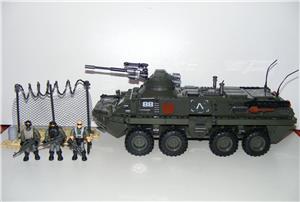 Lego Swat Modern Hadviselés Stryker páncélozott csapatszállító tank 1000db14x14x33cm  új