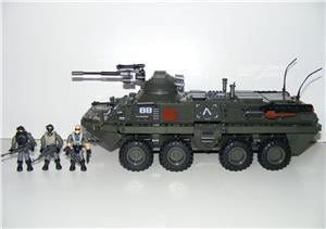 Lego Swat Modern Hadviselés Stryker páncélozott csapatszállító tank 1000db14x14x33cm  új - kép 3