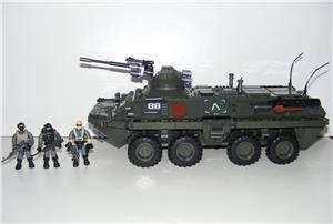 Lego Swat Modern Hadviselés Stryker páncélozott csapatszállító tank 1000db14x14x33cm  új - kép 10