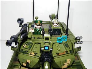 Lego Swat Modern Hadviselés ztz 99a Type tank 1150db + 6 katona új - kép 8