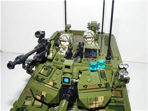 Lego Swat Modern Hadviselés ztz 99a Type tank 1150db + 6 katona új - kép 12