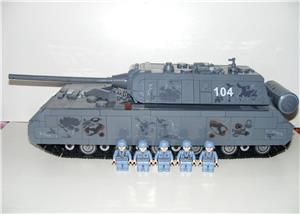 Lego 2. Világháborús Német Panzer viii Maus Szupernehéz harckocsi tank 2130db 15x42x15cm! - kép 2