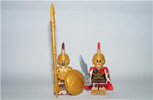 Lego Castle Spártai katonák ókori görög arany díszőrség Brickarms 7+1 ÚJ - kép 8