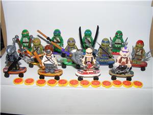 Lego Tini Ninja Teknős figurák 12db figura Zúzó Kraang Teknősök Exclusive ÚJ - kép 2