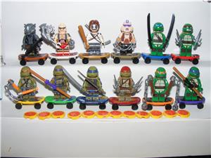 Lego Tini Ninja Teknős figurák 12db figura Zúzó Kraang Teknősök Exclusive ÚJ