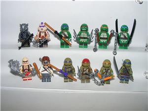 Lego Tini Ninja Teknős figurák 12db figura Zúzó Kraang Teknősök Exclusive ÚJ - kép 3