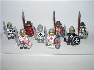 Lego Castle Keresztes Lovag Kereszteslovag Teuton lovag keresztes katonák 8db - kép 7