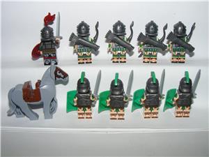 Lego Castle Római Katonák figurák Phalanx íjász sereg + lovas 9db katona ÚJ - kép 3