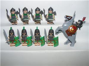 Lego Castle Római Katonák figurák Phalanx íjász sereg + lovas 9db katona ÚJ - kép 2