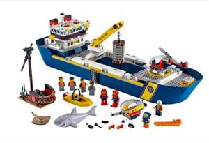 Lego komp. City 60266 Óceánkutató hajó Óceán kutató hajó Lepin Új