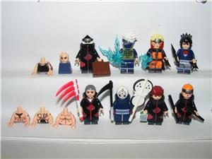 Lego Naruto figurák Uzumaki Hidan Kakazu Pein Uchiha Obito Sasuke figura ÚJ - kép 3